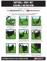 Rukket SOFTBALL SOCK NET Assembly Instructions preview