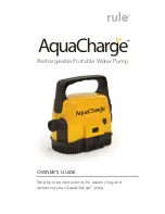 Rule AquaCharge Owner'S Manual предпросмотр