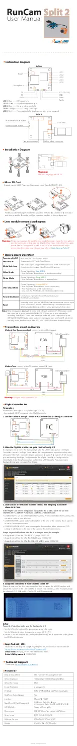 RunCam SPLIT 2 User Manual preview