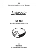 Runco LightStyle LS-12d Installation & Operation Manual preview