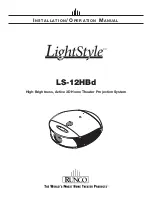 Runco LightStyle LS-12HBd Installation & Operation Manual preview