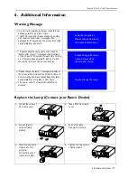 Preview for 30 page of Runco Reflection CL-710 Owner'S Operating Manual