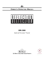 Runco Reflection DR-300 Owner'S Operating Manual preview