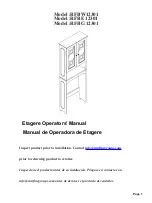 Preview for 1 page of Runfine Etagere RFBE 12301 Operator'S Manual