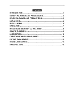 Preview for 2 page of Runva 20000NH Assembly & Operating Instructions