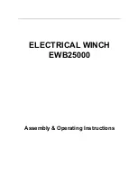 Runva EWB25 Assembly & Operating Instructions предпросмотр