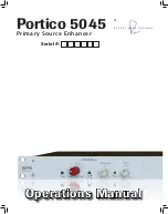 Preview for 1 page of Rupert Neve Designs Portico 5045 Operation Manual