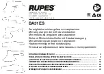Rupes BA31ES Translation Of Original Operating Instructions preview