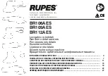 Preview for 1 page of Rupes BR106AES Operating Instructions Manual