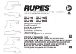 Rupes GL040 Original Operating Instructions preview