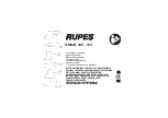 Preview for 1 page of Rupes GM62N Operating And Maintenance Instructions Manual