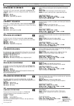 Preview for 3 page of Rupes HB3000 Start-Up, Operating And Maintenance Instructions