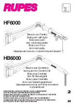 Preview for 1 page of Rupes HB6000 Start-Up, Operating And Maintenance Instructions