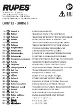 Preview for 1 page of Rupes LHR15ES Translation Of Original Operating Instructions