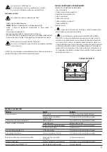 Preview for 27 page of Rupes S145EL Original Operating And Maintenance Instructions