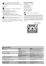 Preview for 31 page of Rupes S145EL Original Operating And Maintenance Instructions