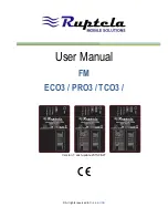 Preview for 1 page of RUPTELA ECO3 User Manual