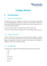 Preview for 1 page of RUPTELA Fatigue Sensor Manual