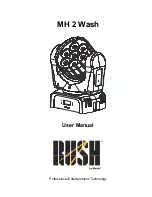 Preview for 1 page of Rush MH 2 Wash User Manual