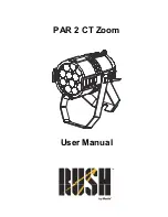 Rush PAR 2 CT Zoom User Manual предпросмотр