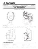 Preview for 1 page of Ruskin AMS810 Installation And Operation Instructions