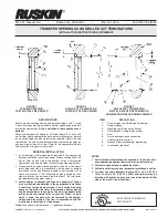 Ruskin GRILLE DUCT TERMINATION Installation Instructions preview