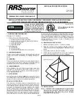 Preview for 1 page of Ruskin RRS Rooftop Systems P28 Series Installation Instructions Manual