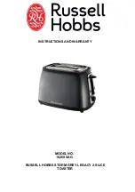 Russell Hobbs 18260SAG Instructions And Warranty preview