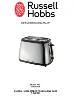 Preview for 1 page of Russell Hobbs 18260SAM Instructions And Warranty