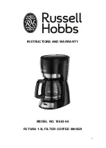 Russell Hobbs 18663-56 Instructions And Warranty предпросмотр