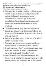 Preview for 3 page of Russell Hobbs 18958 Instructions Manual