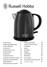 Предварительный просмотр 1 страницы Russell Hobbs 20191-70 Instructions Manual