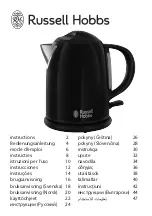 Preview for 1 page of Russell Hobbs 20193-70 Instructions Manual