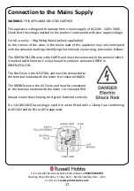 Предварительный просмотр 17 страницы Russell Hobbs 5060210925444 Instruction Manual