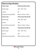 Предварительный просмотр 18 страницы Russell Hobbs 5060210929695 Instruction Manual