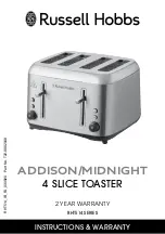 Предварительный просмотр 1 страницы Russell Hobbs ADDISON RHT514 Series Manual