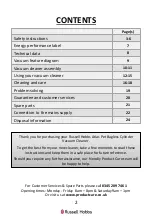 Preview for 2 page of Russell Hobbs Atlas RHCV3511 Instructions Manual