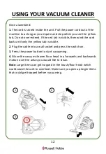 Preview for 12 page of Russell Hobbs Atlas RHCV3511 Instructions Manual