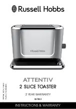 Russell Hobbs Attentiv Instructions And Warranty предпросмотр