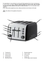 Предварительный просмотр 5 страницы Russell Hobbs BROOKLYN RHT94 Series User Instructions & Warranty