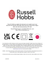 Preview for 8 page of Russell Hobbs CLEAN AIR PRO Operating Manual