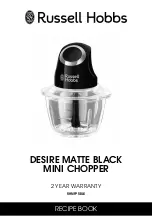 Предварительный просмотр 9 страницы Russell Hobbs DESIRE RHMFP5BLK Instructions & Warranty