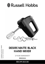 Предварительный просмотр 10 страницы Russell Hobbs DESIRE RHMX5BLK Instructions & Warranty