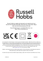 Preview for 8 page of Russell Hobbs FRESH AIR PRO Operating Manual