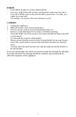 Preview for 7 page of Russell Hobbs HB3100BKR Instructions Manual