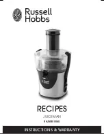 Предварительный просмотр 12 страницы Russell Hobbs JUICEMAN RHJM8000AU Instructions And Warranty