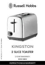 Russell Hobbs KINGSTON RHT420 Series Instructions & Warranty preview