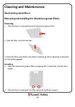 Preview for 19 page of Russell Hobbs Midnight RHGCH603DS Instruction Manual