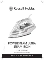 Preview for 1 page of Russell Hobbs POWERSTEAM ULTRA 20630AU User Instructions & Warranty