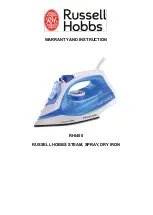 Preview for 1 page of Russell Hobbs PROGLIDE RHI400 Warranty And Instruction